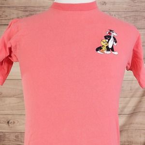 VINTAGE LOONEY TUNES 1994 TWEETY SYLVESTER SHORT SLEEVE 90s TSHIRT XS (18X26.5)